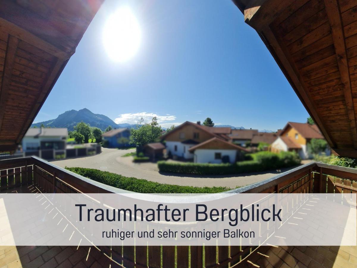 Toller Bergblick Vom Ruhigen Sonnenbalkon, Nur 50M Zum See & Oepnv Inklusive Blaichach Eksteriør bilde